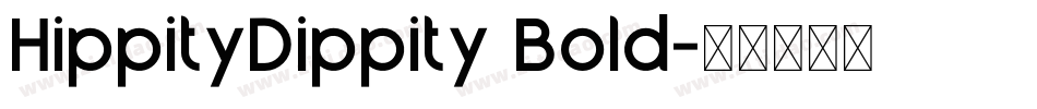 HippityDippity Bold字体转换